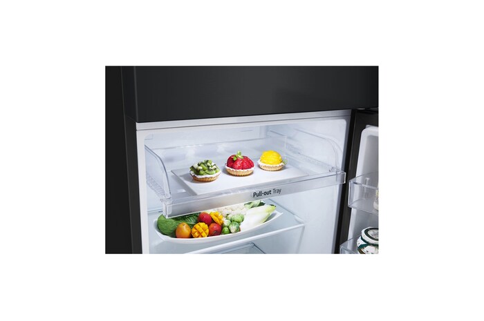 LG 335L Top Mount Fridge - Matte Black Finish, GT-4MB