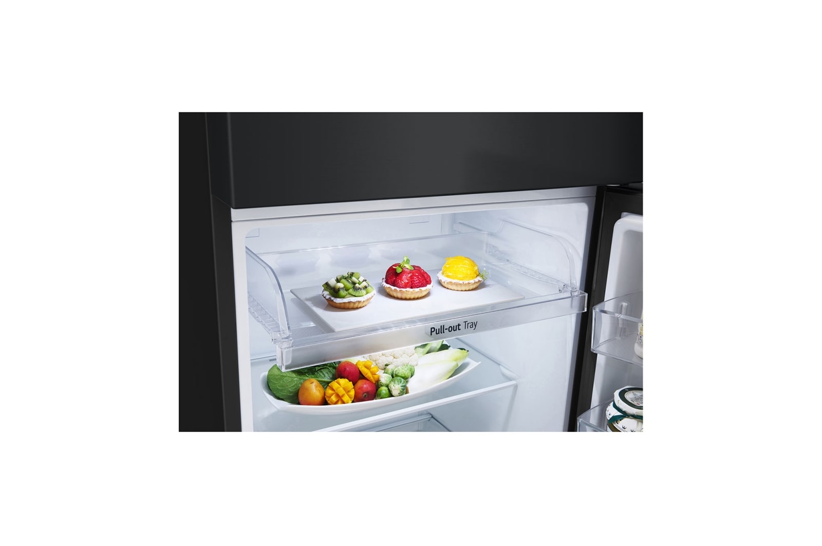 LG 335L Top Mount Fridge - Matte Black Finish, GT-4MB