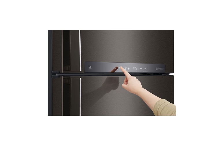 LG 475L Top Mount Fridge in Matte Black Finish, GT-515BTDC