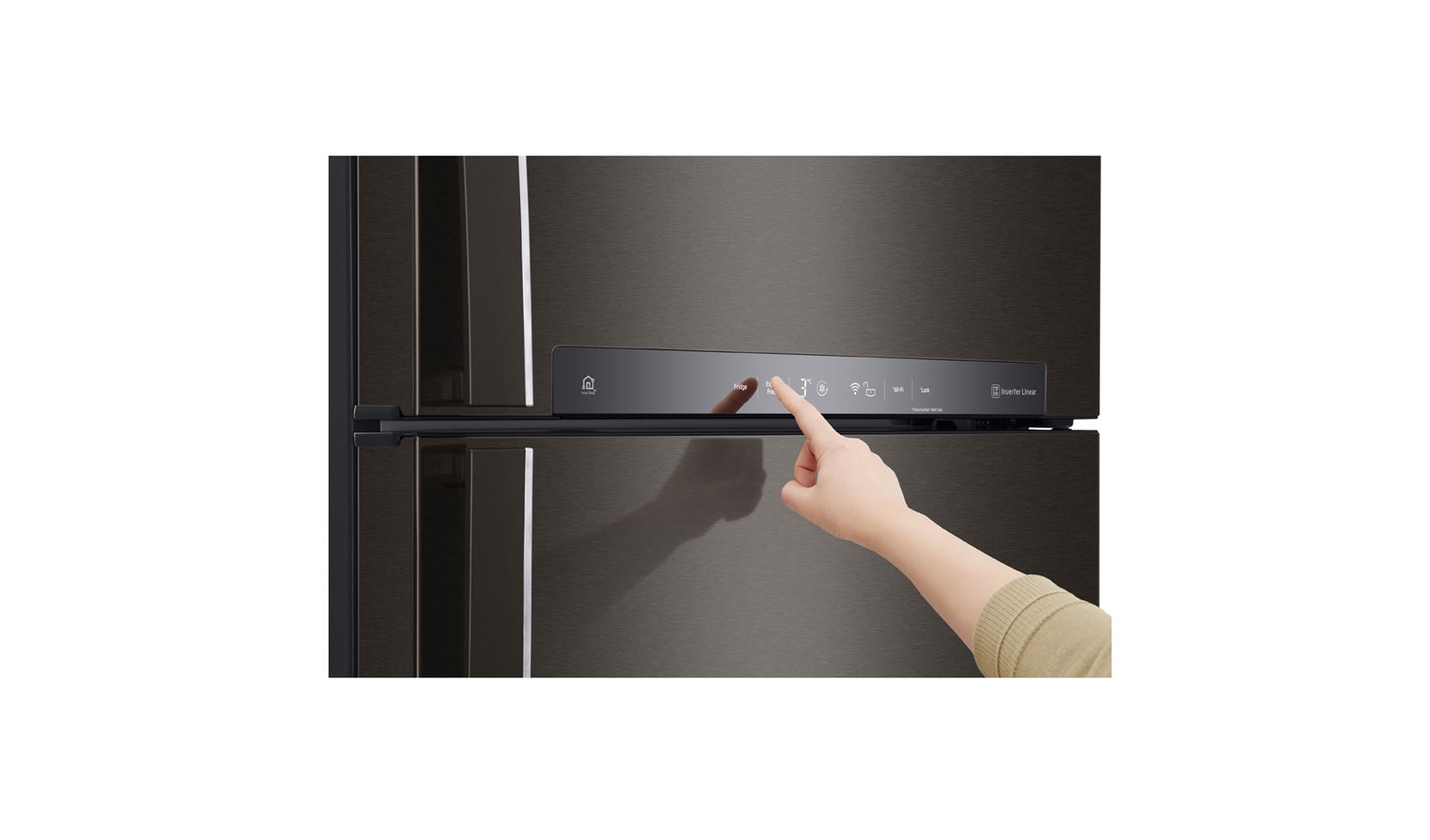 LG 475L Top Mount Fridge in Matte Black Finish, GT-515BTDC