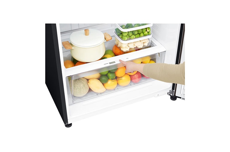 LG 475L Top Mount Fridge in Matte Black Finish, GT-515BTDC