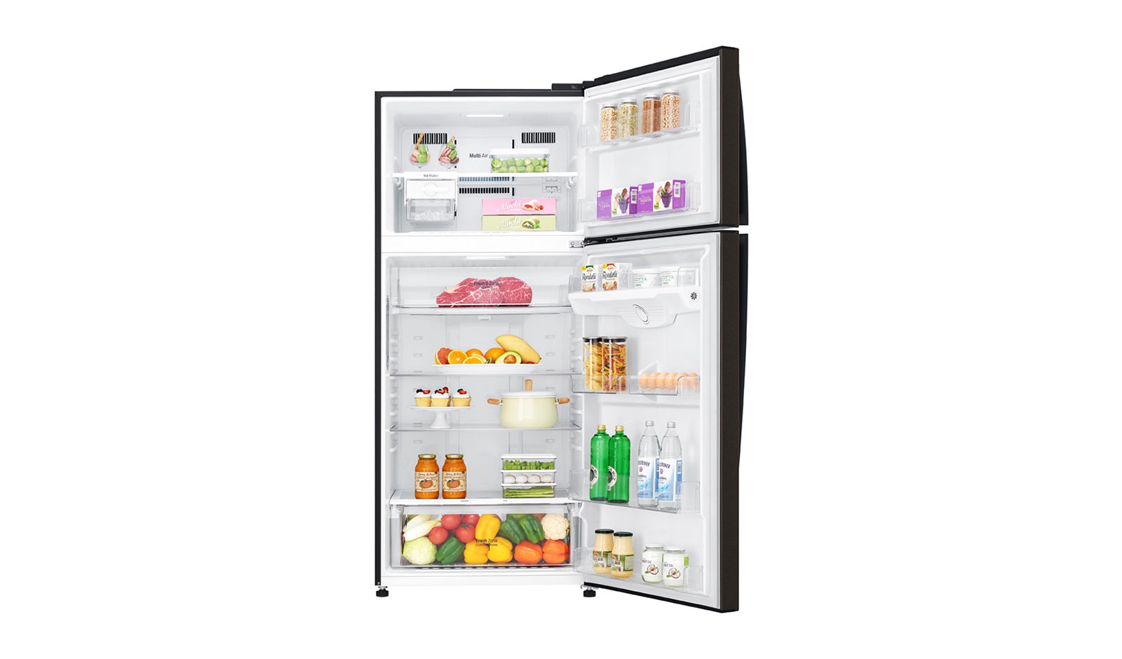LG 475L Top Mount Fridge in Matte Black Finish, GT-515BTDC
