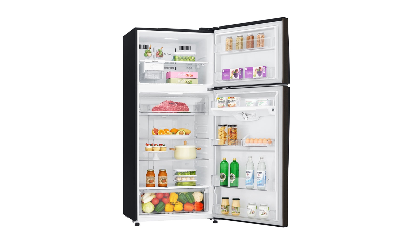 LG 475L Top Mount Fridge in Matte Black Finish, GT-515BTDC