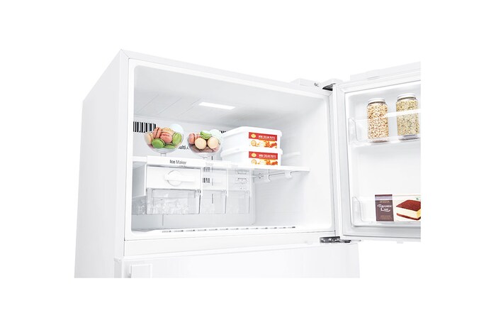 LG 478L Top Mount Fridge - White Finish, GT-515WDC