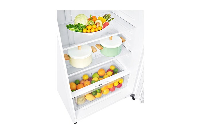 LG 478L Top Mount Fridge - White Finish, GT-515WDC