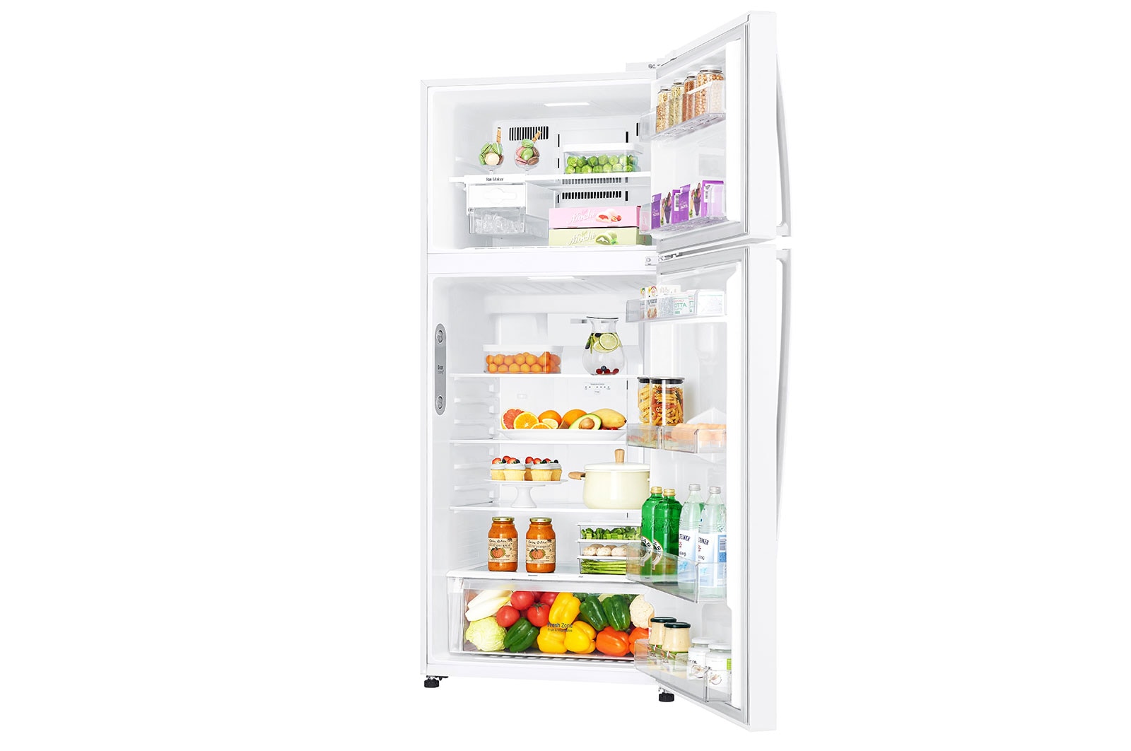 LG 478L Top Mount Fridge - White Finish, GT-515WDC