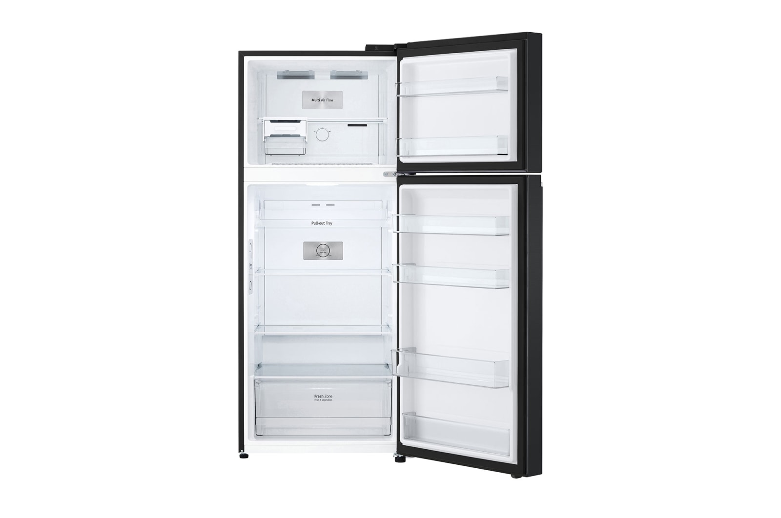 LG 375L Top Mount Fridge - Stainless Finish, GT-5MB