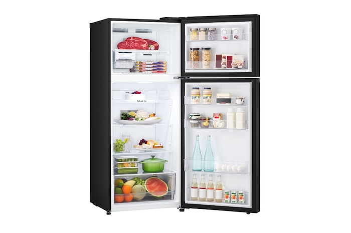 LG 375L Top Mount Fridge - Matte Black, GT-5MB