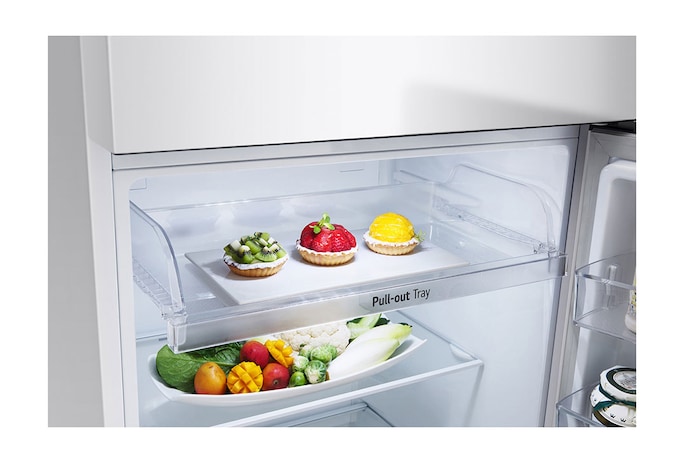 LG 375L Top Mount Fridge - White Finish, GT-5W