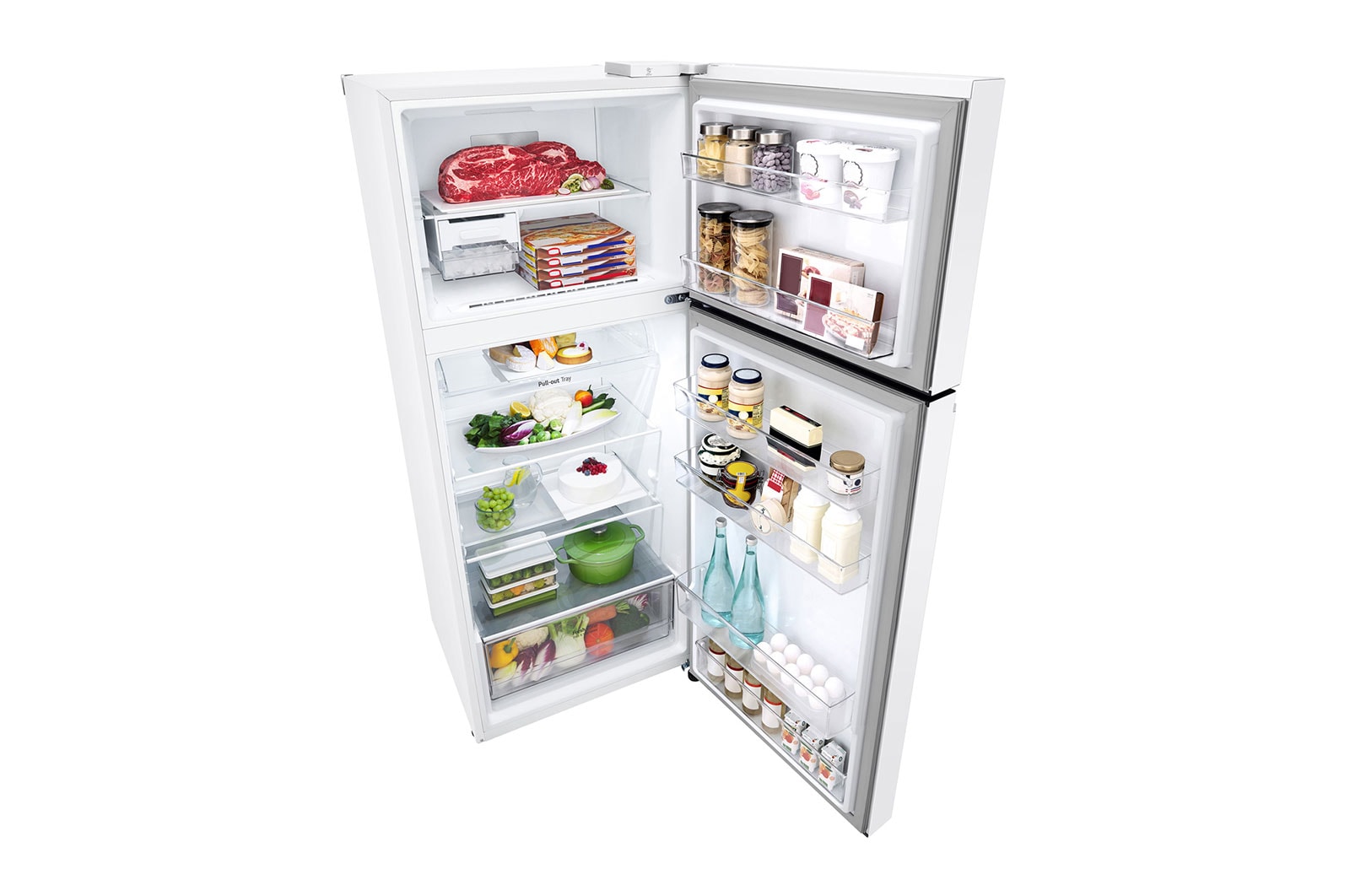 LG 375L Top Mount Fridge - White Finish, GT-5W