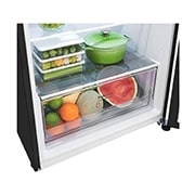 LG 395L Top Mount Fridge - Matte Black Finish, GT-6MB