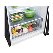 LG 395L Top Mount Fridge - Matte Black Finish, GT-6MB