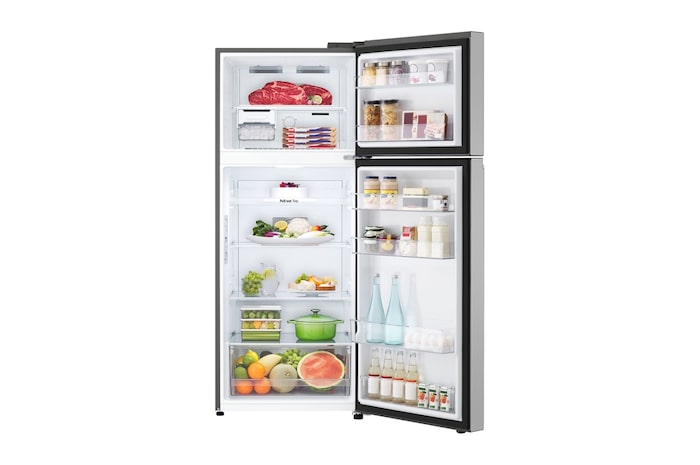 LG 395L Top Mount Fridge - Stainless Finish, GT-6S