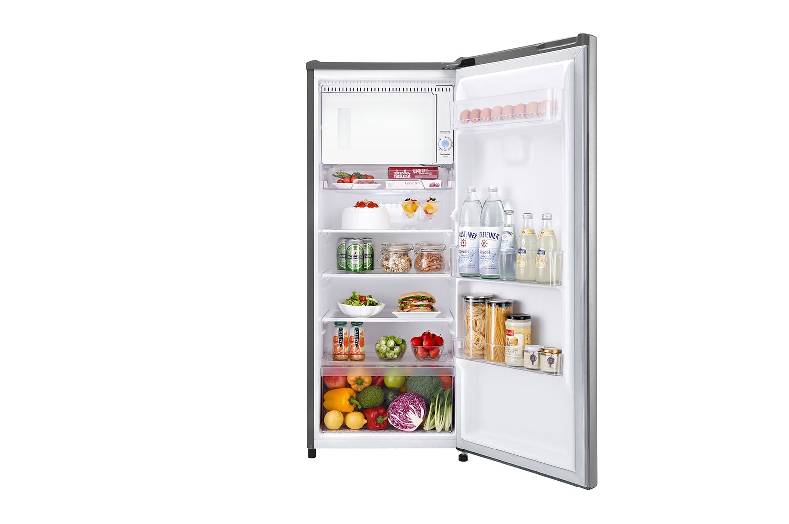 LG 194L Single Door Fridge - Stainless Finish, GU-B194PL