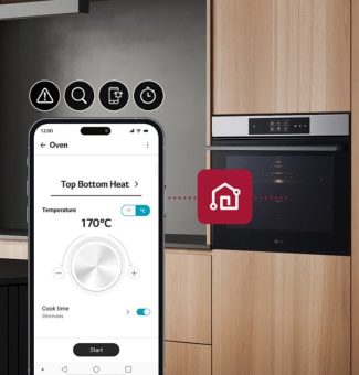It's an animation that lights up when you tap on the oven door.