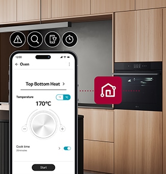 It's an animation that lights up when you tap on the oven door.