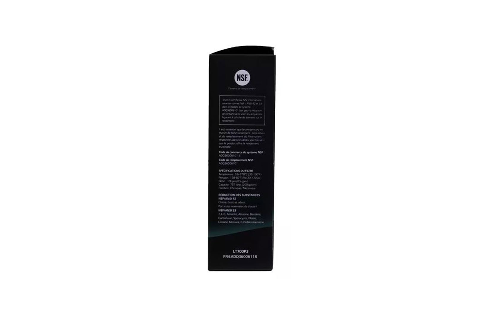 LG LT700 Water Filter Replacement Cartridge (3 pack), ADQ36006118