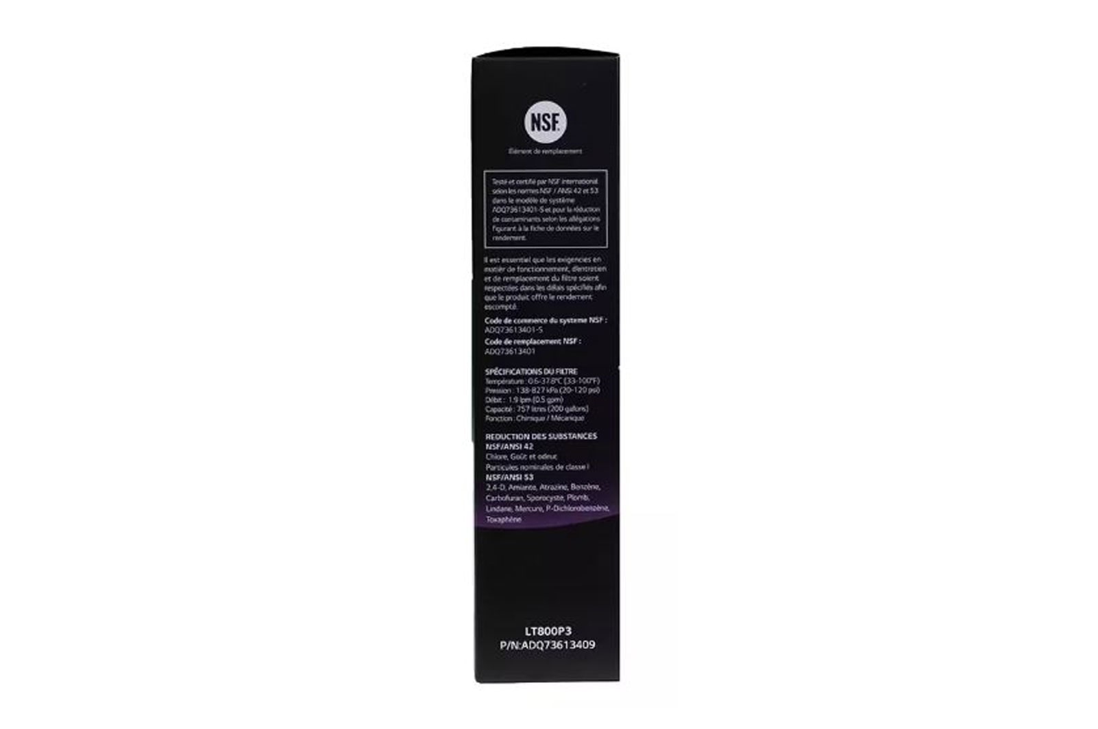 LG LT800 Water Filter Replacement Cartridge (3 pack) , ADQ73613409
