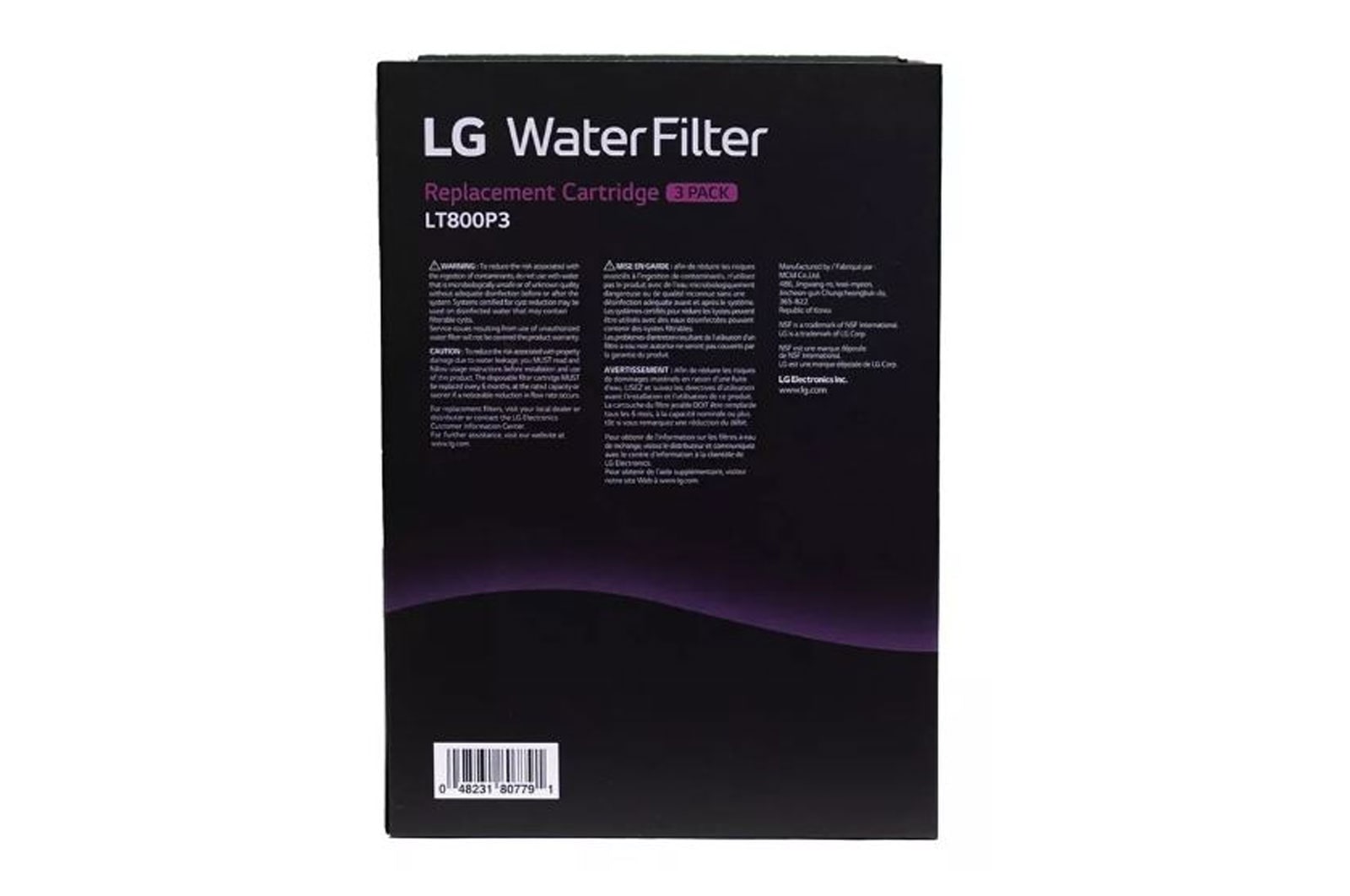 LG LT800 Water Filter Replacement Cartridge (3 pack) , ADQ73613409