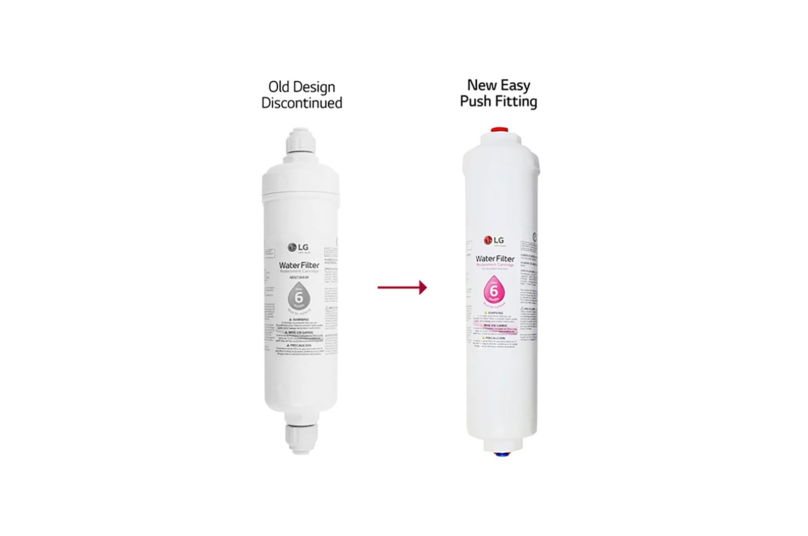 LG Side by Side Refrigerator External Water Filter, ADQ73693903