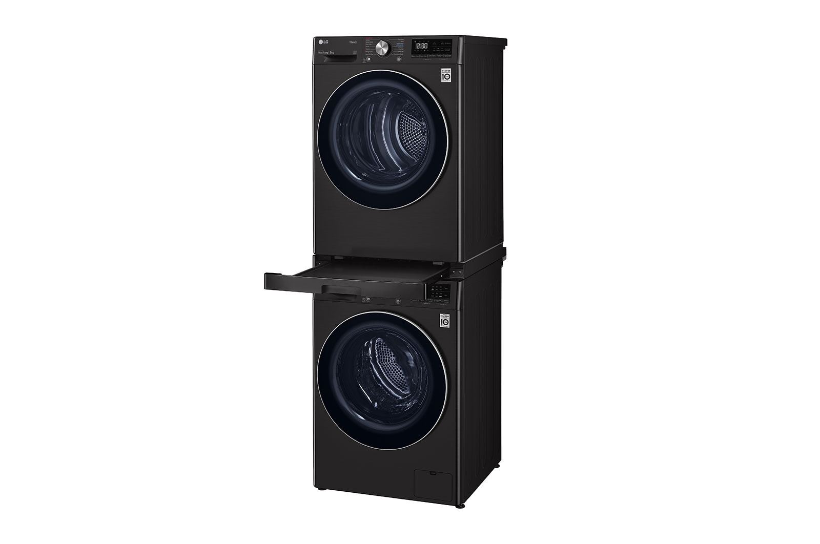 LG Washing Machine + Dryer Stacking Kit - Black, STKIT-BK