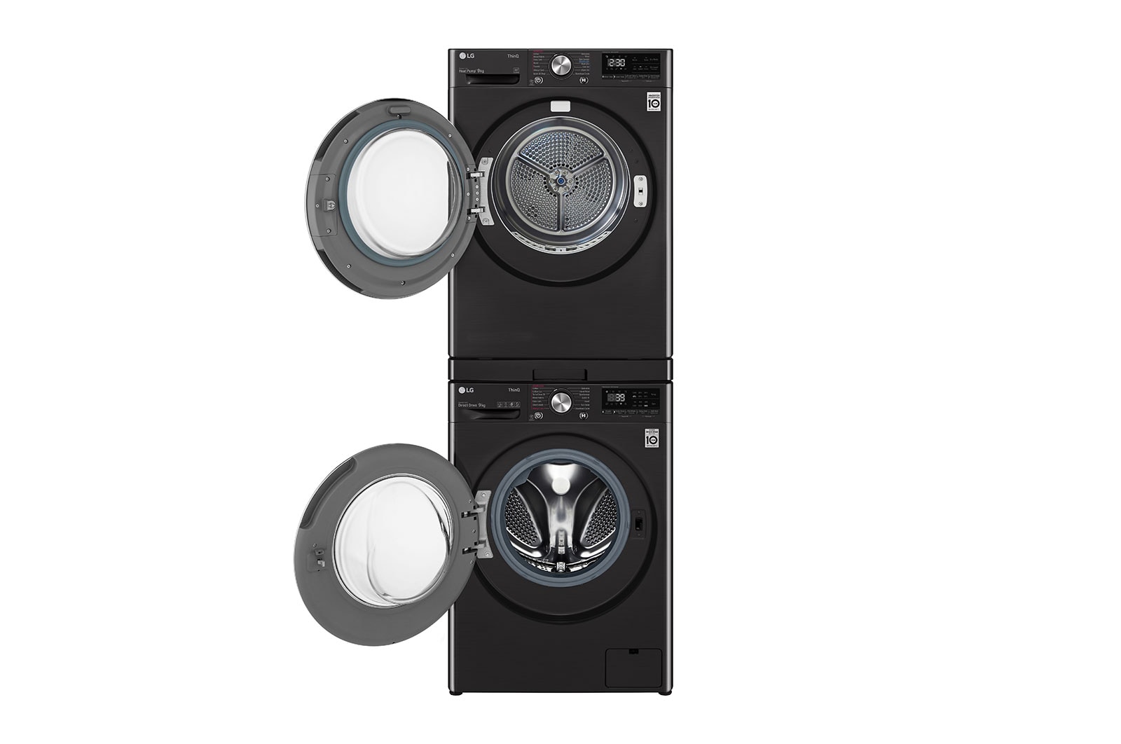 LG Washing Machine + Dryer Stacking Kit - Black, STKIT-BK
