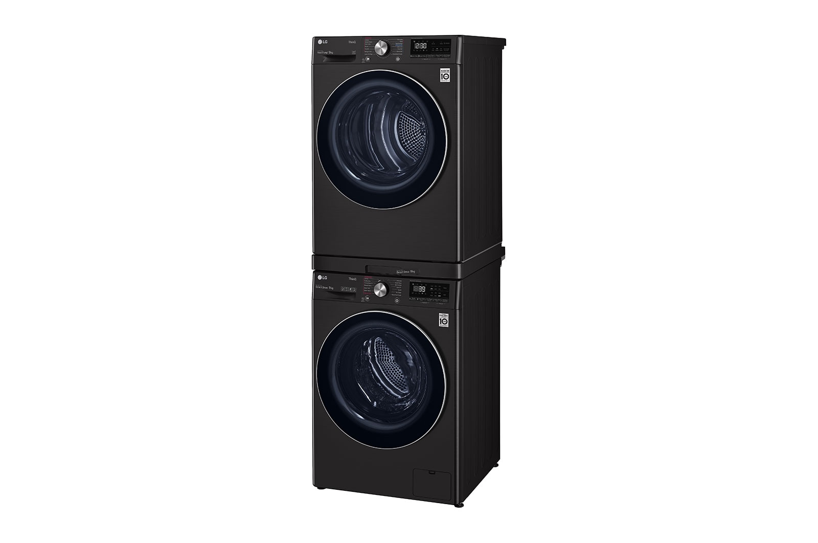 LG Washing Machine + Dryer Stacking Kit - Black, STKIT-BK