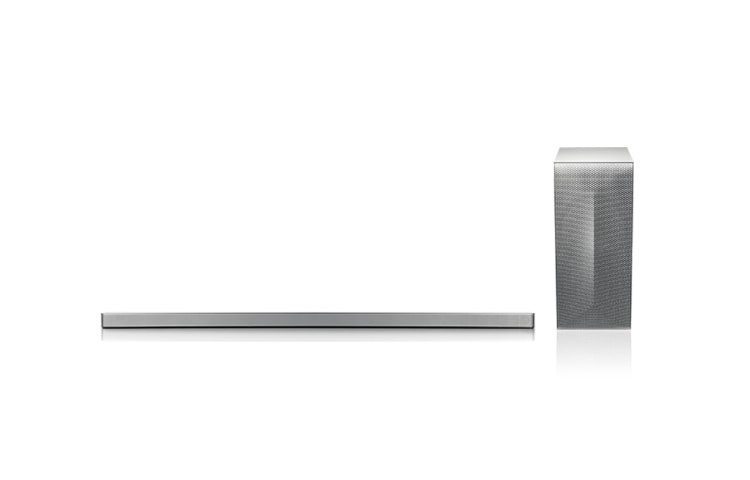 Front view of 360W 4.1ch Wi-Fi Curved Sound Bar  (HS8) LAS855M