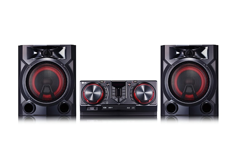 Front view of LG XBOOM CJ65 900W Hi-Fi System CJ65