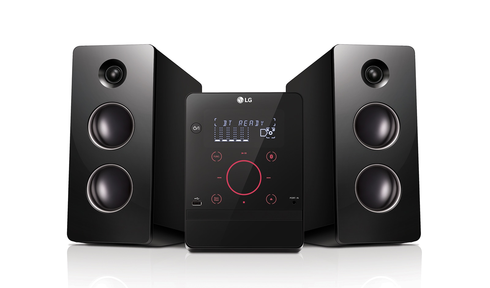 Front view of LG XBOOM CM2760 160W Micro Hi-Fi System CM2760