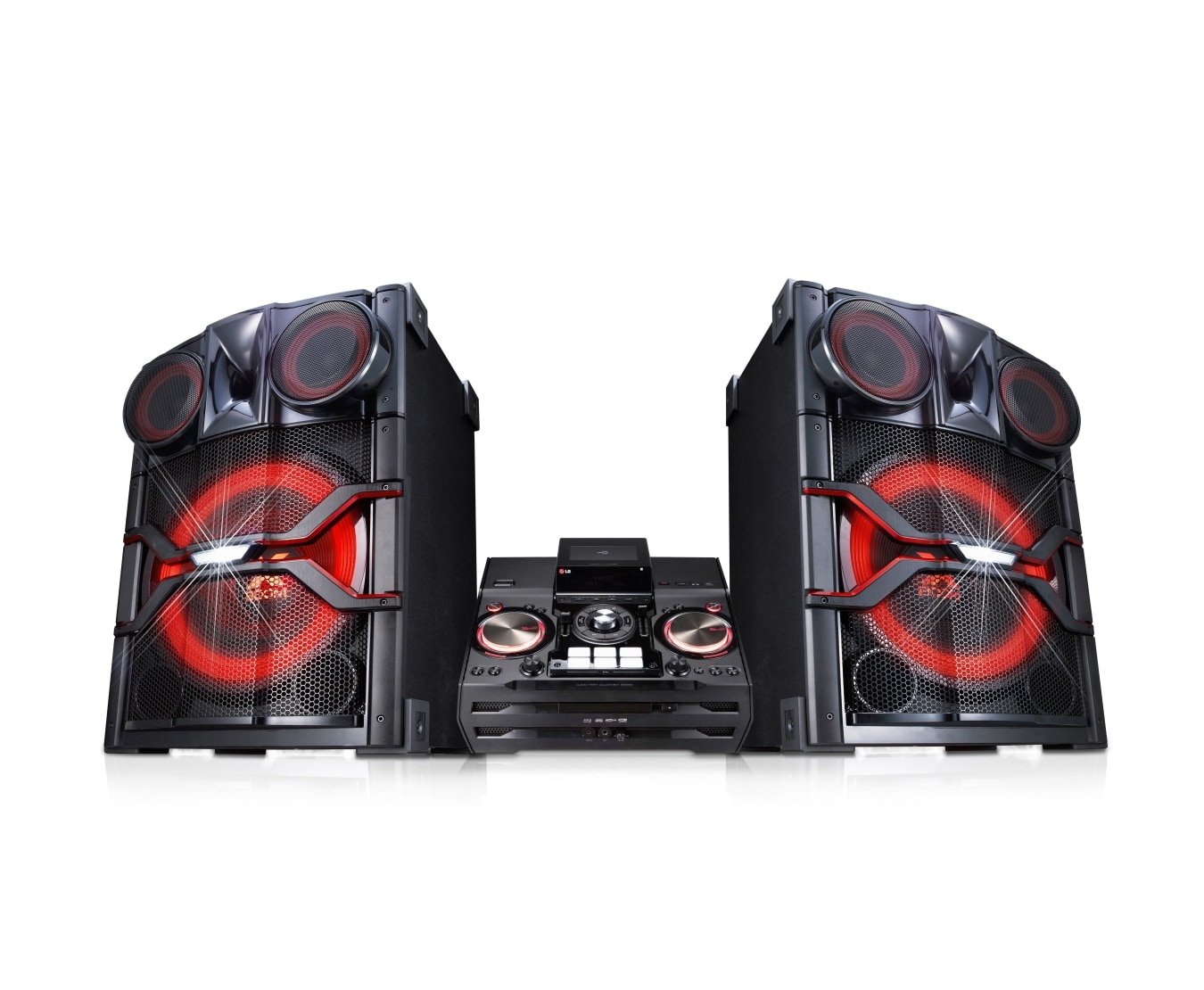 Front view of 2900W Extreme Party Hi-Fi System CM9740