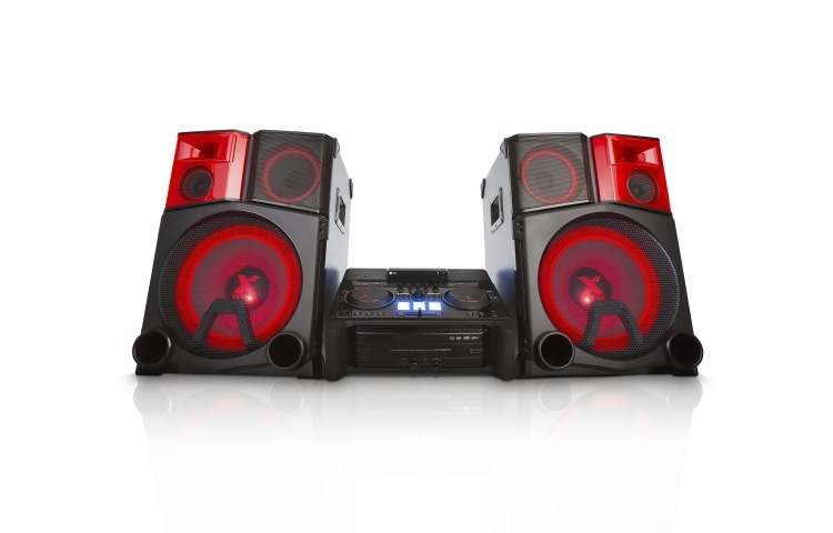 Front view of 4400W Extreme Party Hi-Fi Mini System CM9950