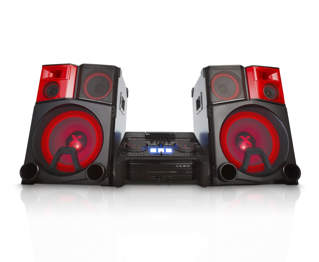 Front view of 4400W Extreme Party Hi-Fi Mini System CM9950