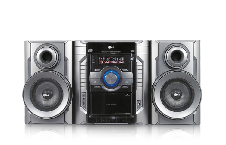 Front view of 3 CD changer with iPod Connection MCD23
