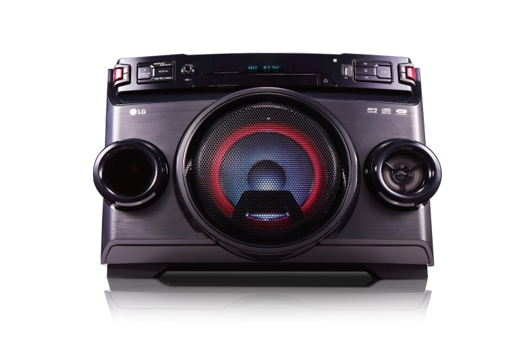 Front view of LG X-Boom Cube All-in-one Sound System with 220W Power OM4560