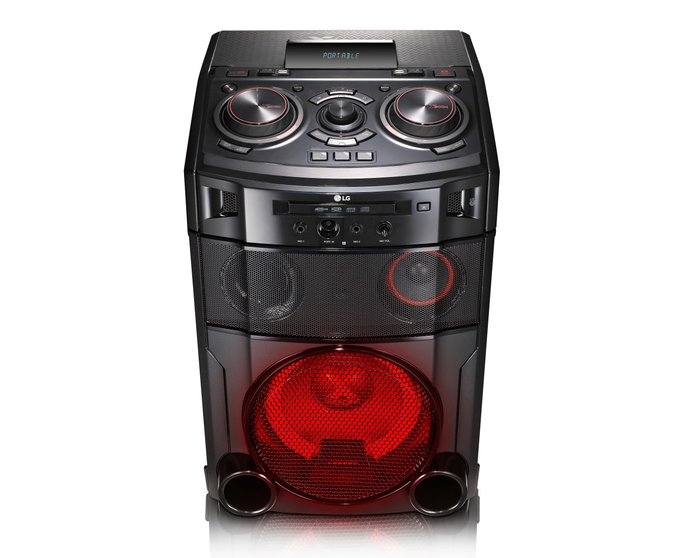 Front view of 1000W All-in-One Mini System with Bluetooth® OM7550