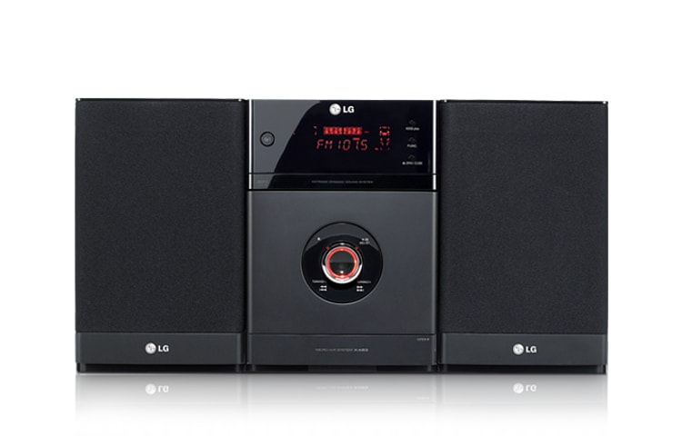 Front view of Micro HiFi System with iPod Connection XA63