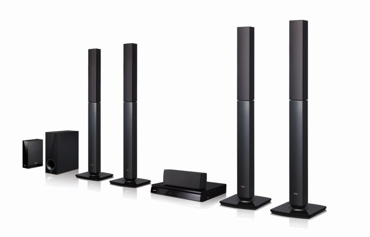 Front view of 5.1 ch Home Theatre System with 1000W Total RMS Power Output BH6540TW