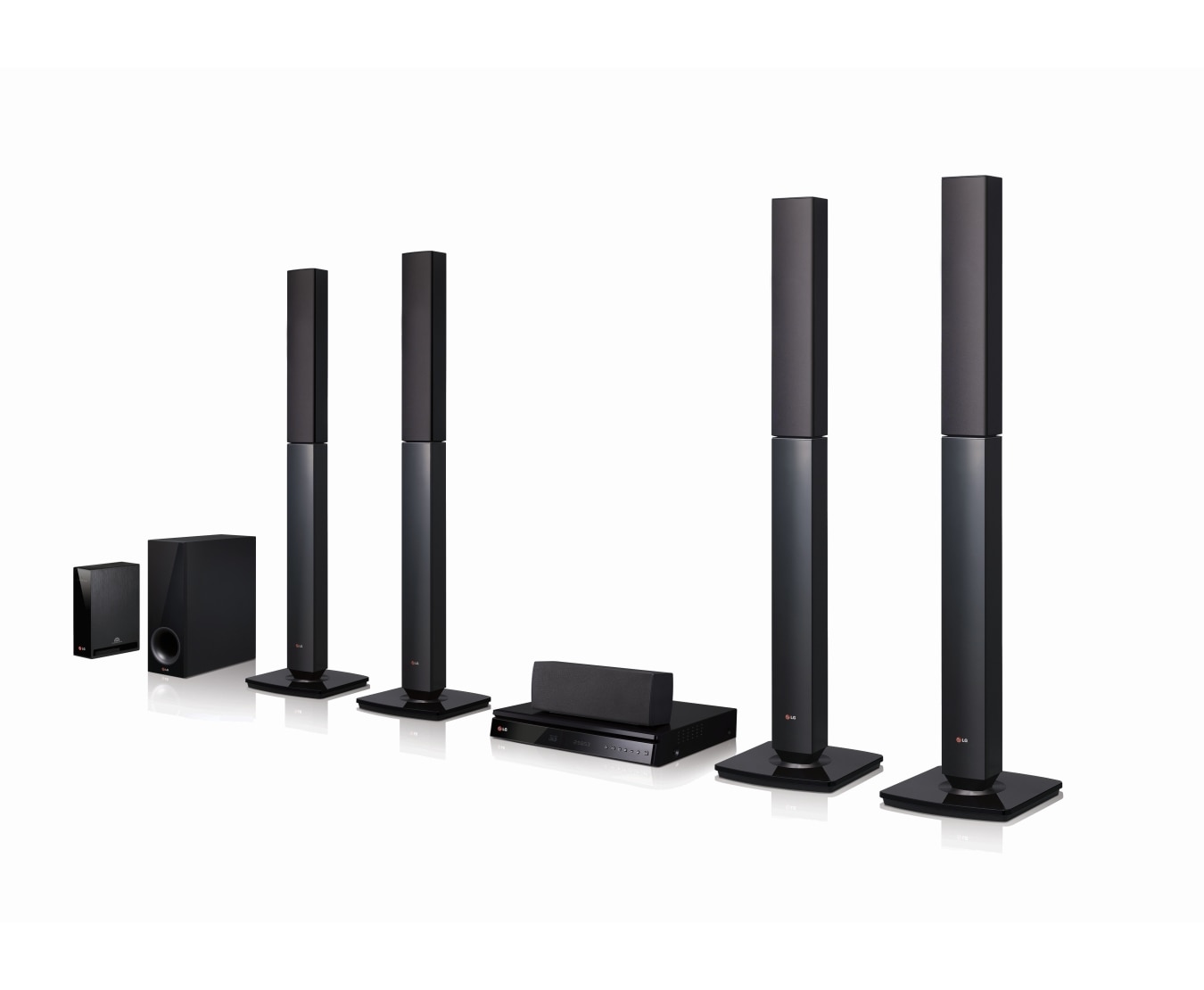Front view of 5.1 ch Home Theatre System with 1000W Total RMS Power Output BH6540TW