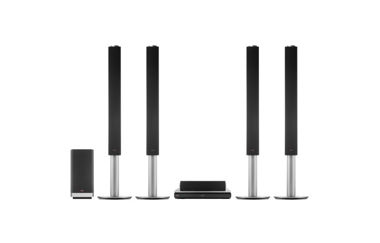 Front view of 9.1 ch Blu-Ray Home Theatre System with 1460W Total RMS Power Output BH9540TW