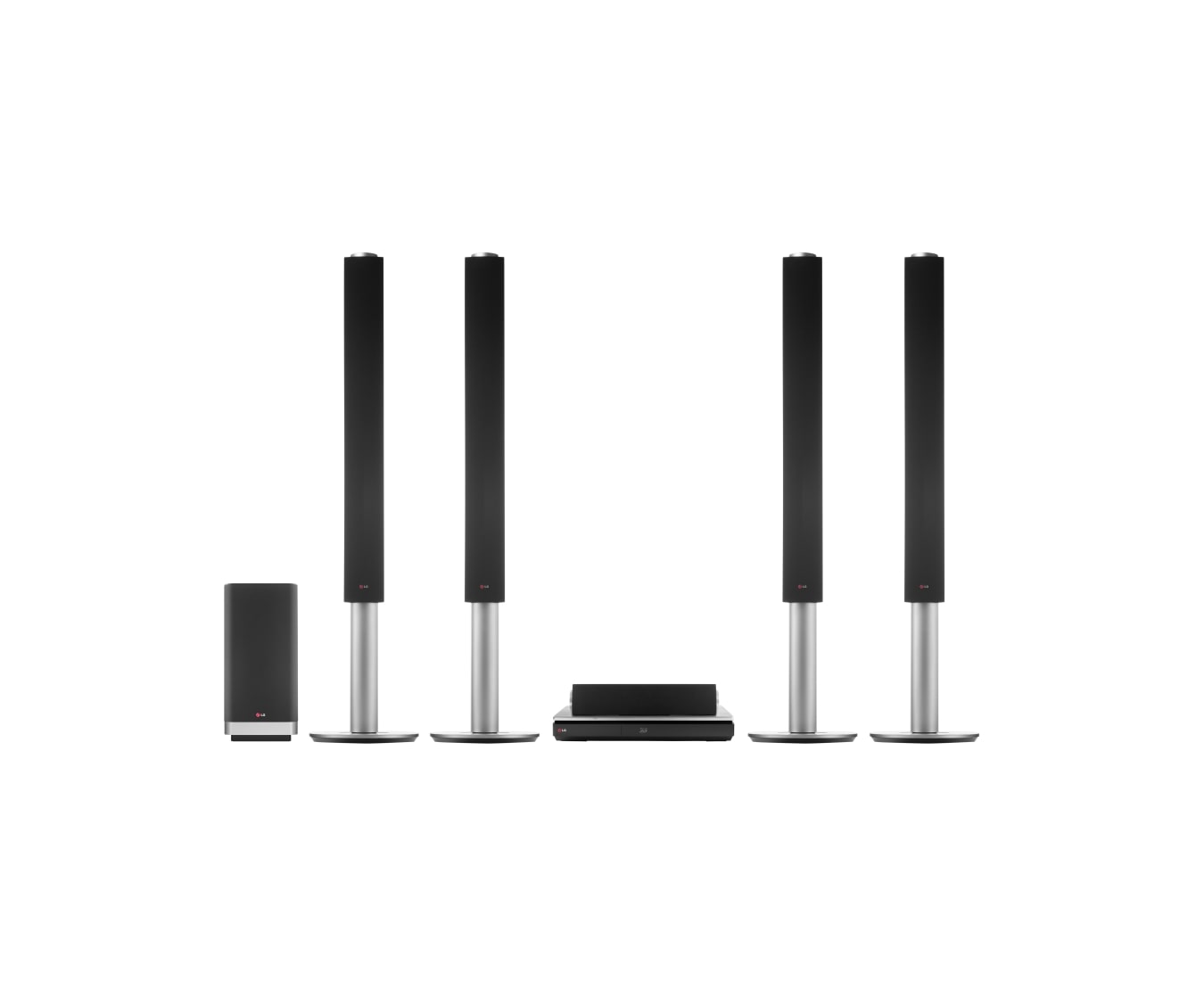 Front view of 9.1 ch Blu-Ray Home Theatre System with 1460W Total RMS Power Output BH9540TW