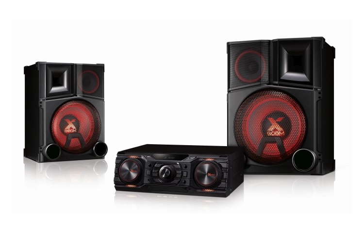 Front view of 3000W Extreme Party Hi-Fi Mini System CM9750