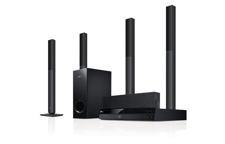 Front view of DVD Home Theatre System with 850W Total RMS Power DH6520T