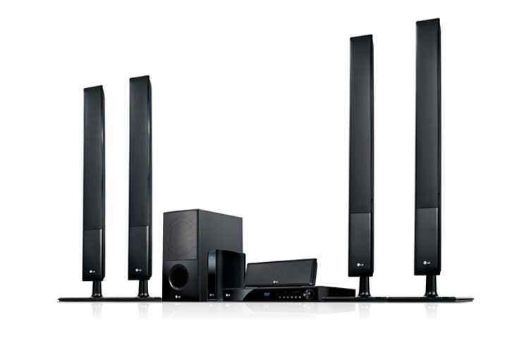 Front view of 5.1 Channel System with 1100W Total Power Output HB905TAW