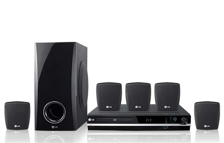 Front view of DVD Home Theatre System with a Total 300W Output HT353SD