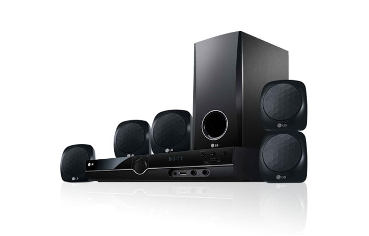 Front view of 5.1 Channel DVD Home Theatre System with 300W Total Power Output HT355SD