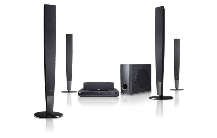 Front view of Home Theatre System with Full HD Up-Scaling, VSM, USB/MP3 Recording HT503TH