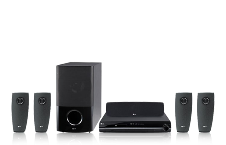 Front view of Home Theatre System with Virtual Sound Matrix (VSM) Plus, and USB Direct Recording HT904SA