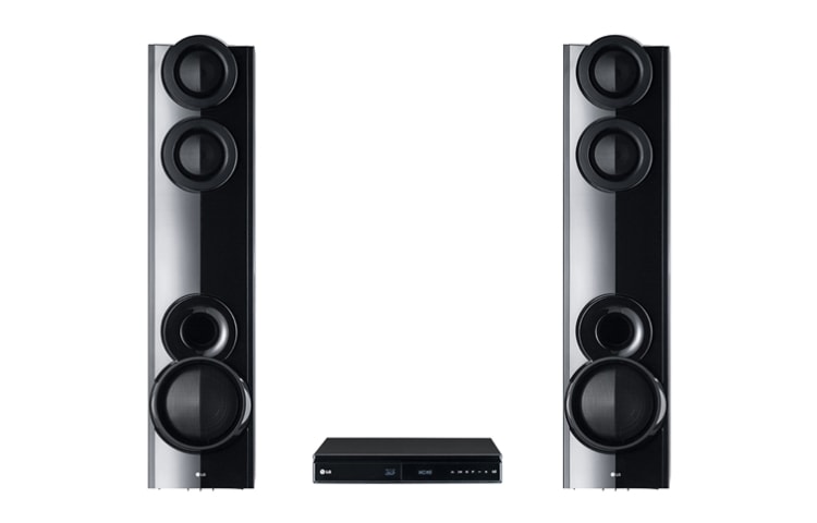 Front view of 3D Blu-ray Disk™/ DVD / CD Home Theatre System LHB675