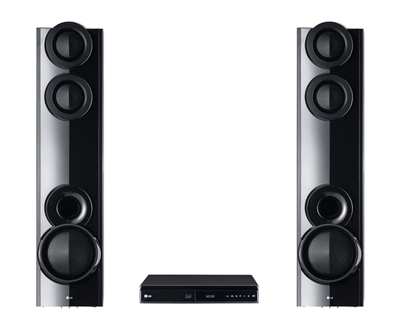 Front view of 3D Blu-ray Disk™/ DVD / CD Home Theatre System LHB675